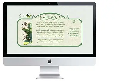 Webdesign Essen Reiki-Webseite